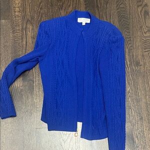 Women's Blue Cable Knit Sweater st John sport size 8